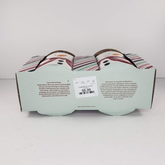 Bakeshop By Master Class Snowman Ramekins Set of 4 NIP Christmas Holiday - Picture 6 of 6